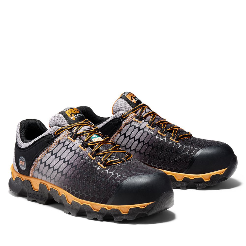 Zapatillas Timberland Hombre Pro® Powertrain Sport Alloy Toe Work Gris/Negras - Chile YVH-417308